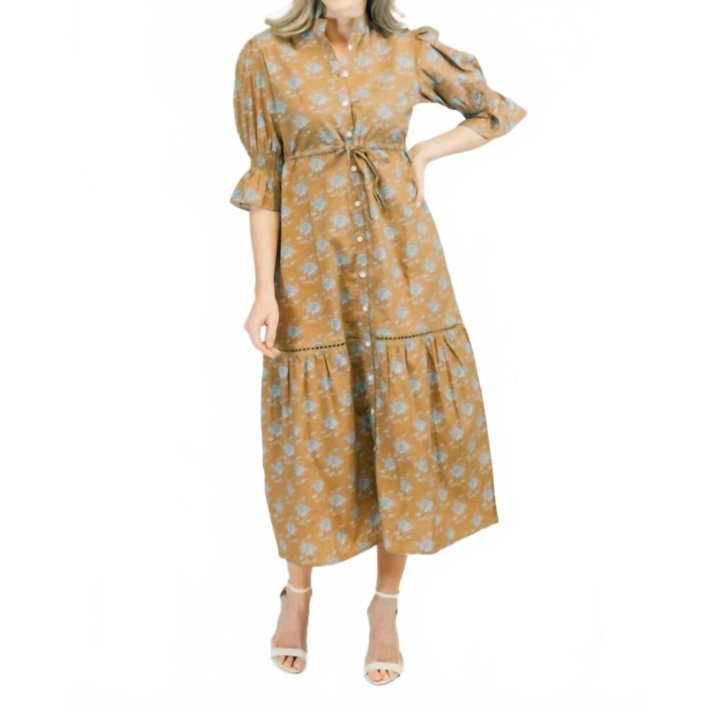 NEW MARIGOLD kai maxi dress in midnight peony
